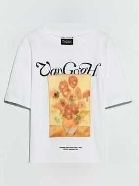 ZARA van gogh graphic tshirt